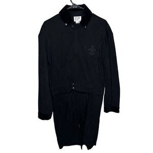 Rock and Roll Shrine Hollywood Black Trench Tail Coat for Men